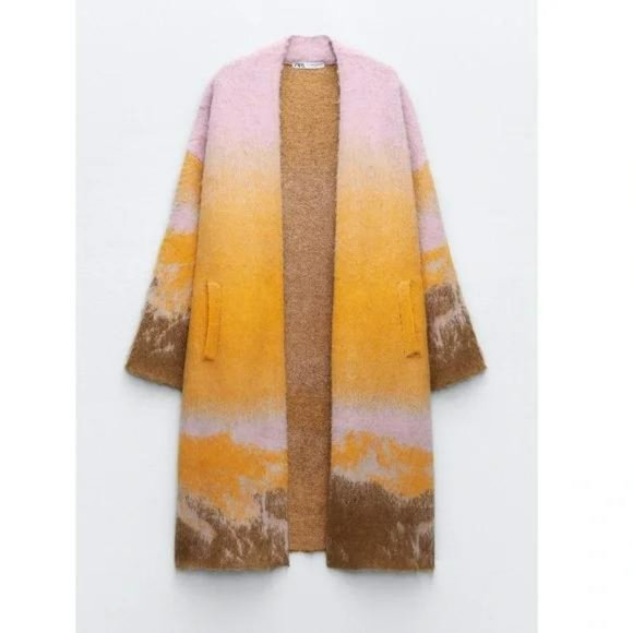 ZARA SUNSET KNIT COAT - Picture 2 of 4